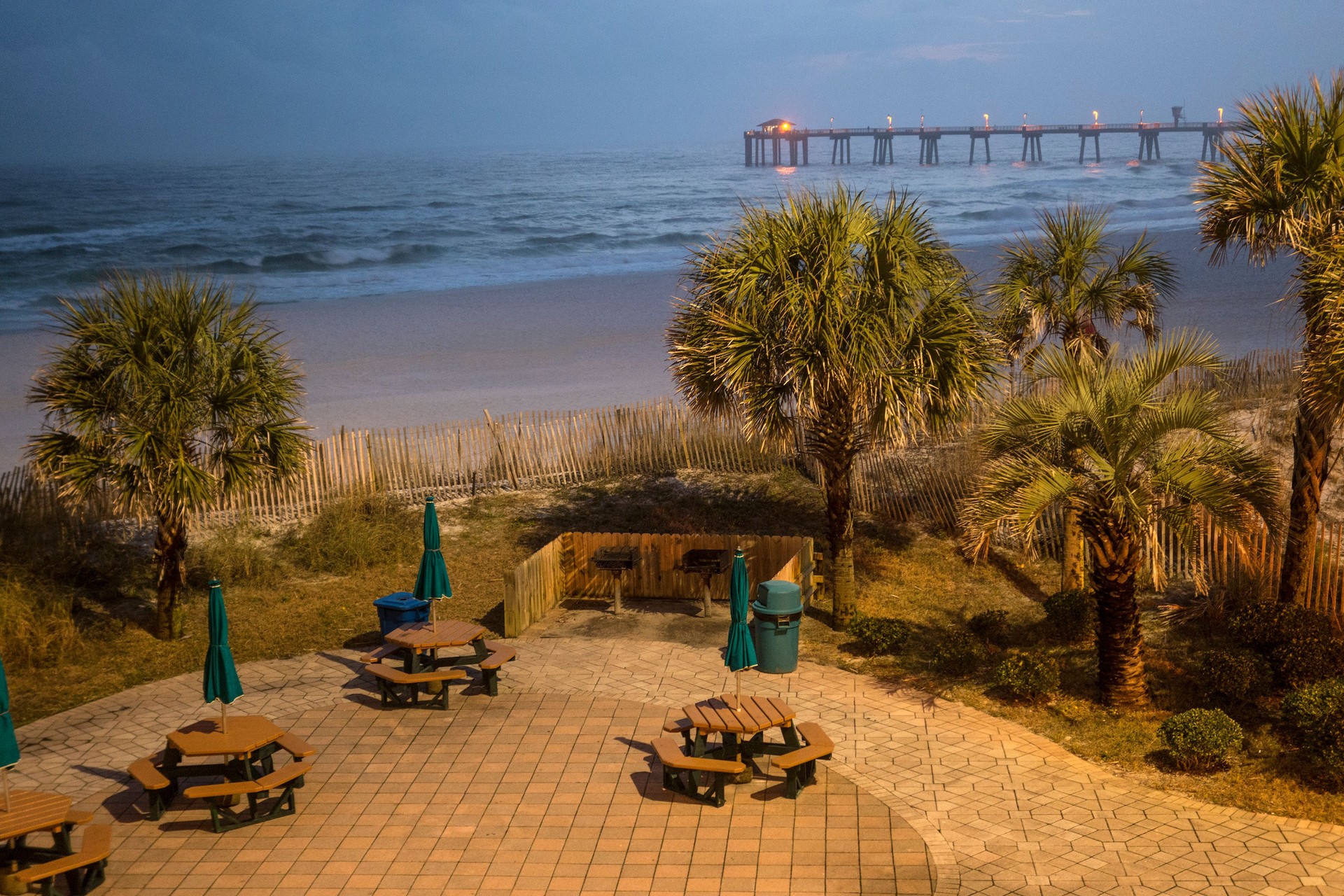 Beach picnic area