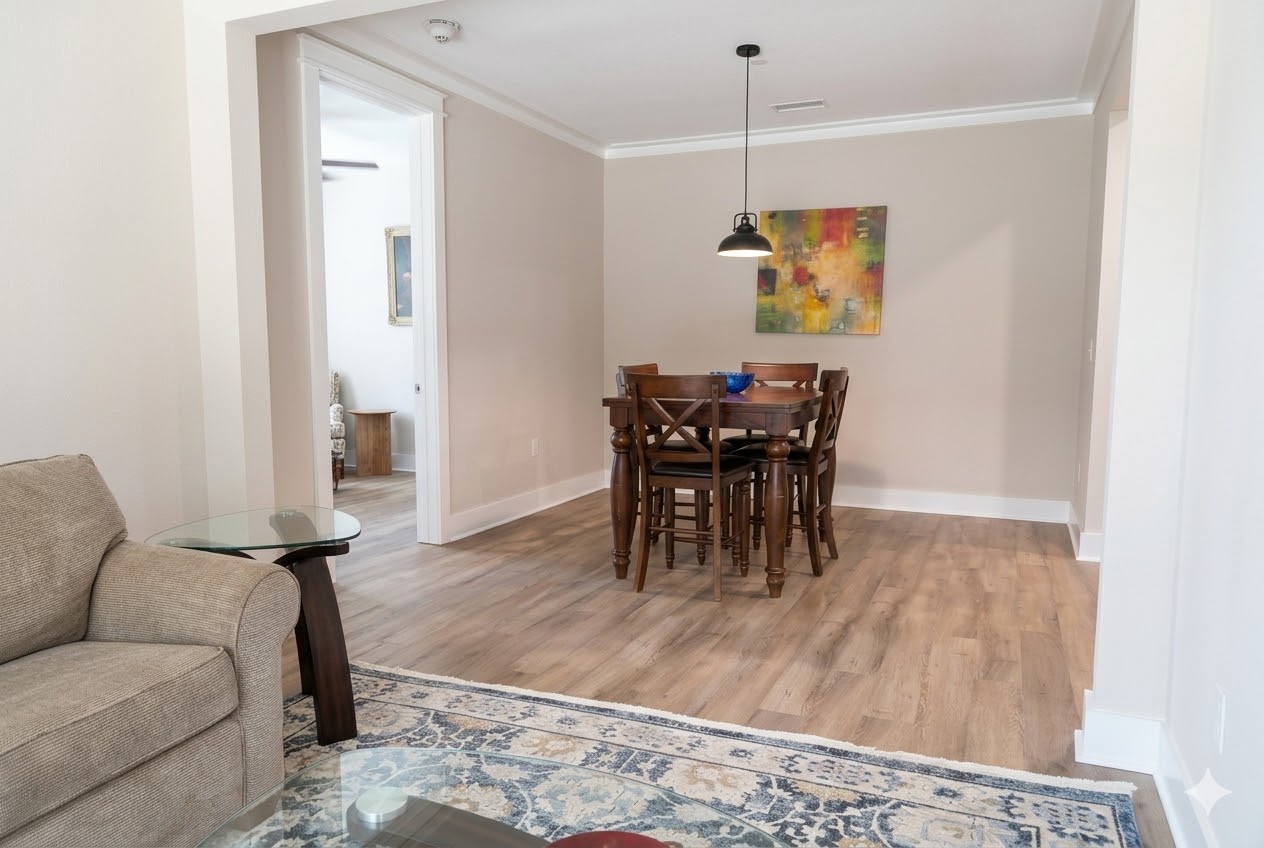 Dining space in apartment B108