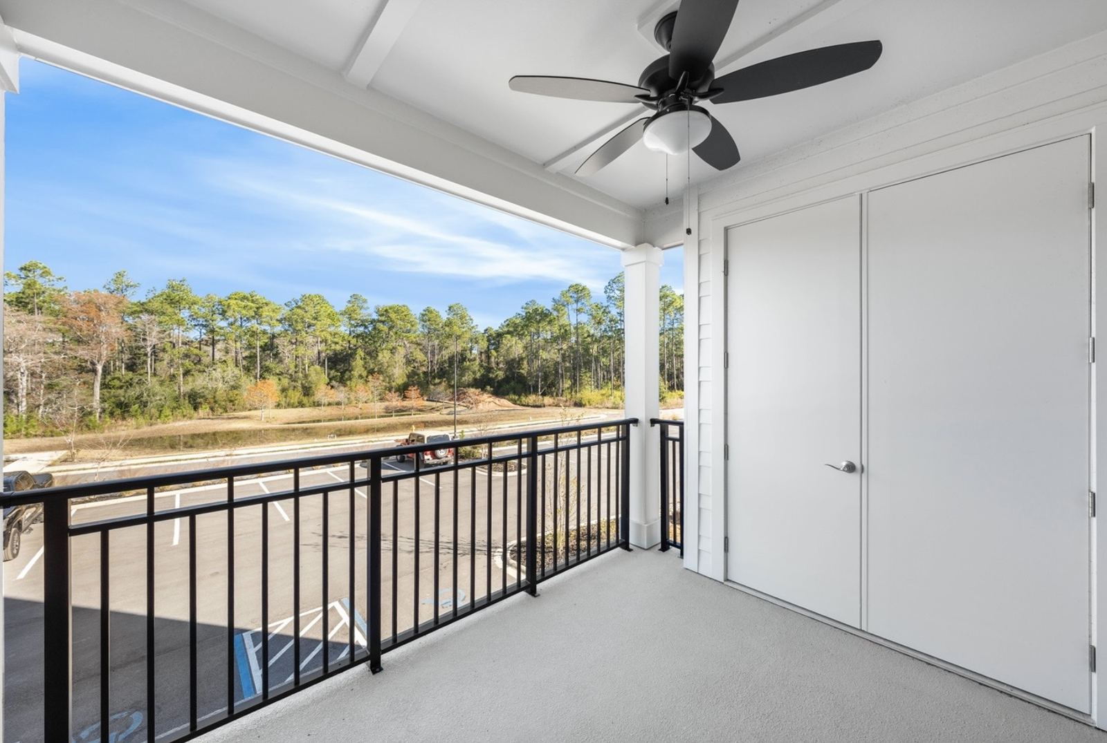 Balcony view from lodging near Point Preserve